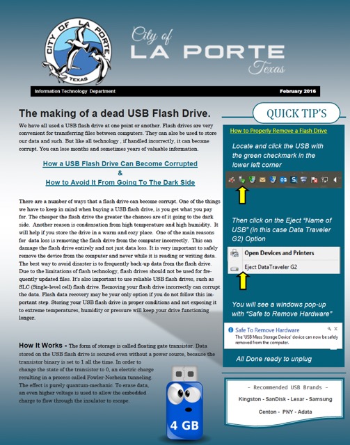 My very first newsletter published from 2016
