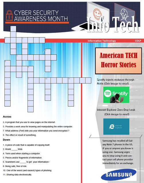 One of the first Newsletter published from 2016