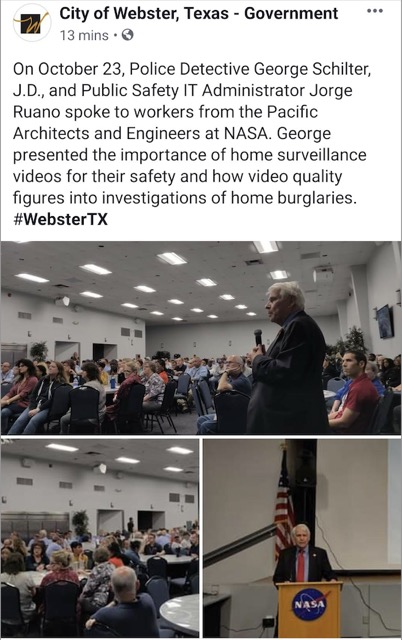 Speaking at NASA to the Pacific Architects and Engineers